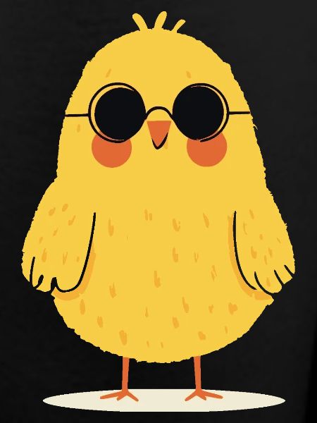 Chick with sunglasses
