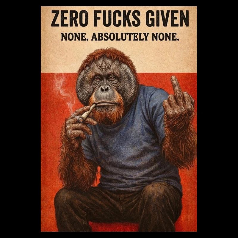 Zéro Fuck Given Ape