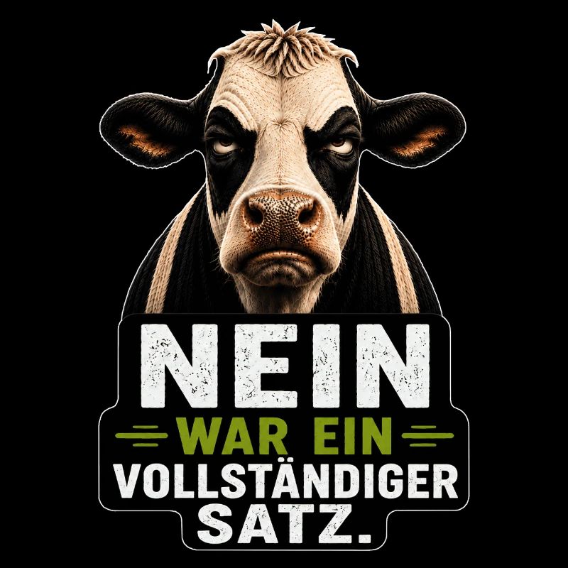 Nein war ein vollständiger Satz Kuh Spruch