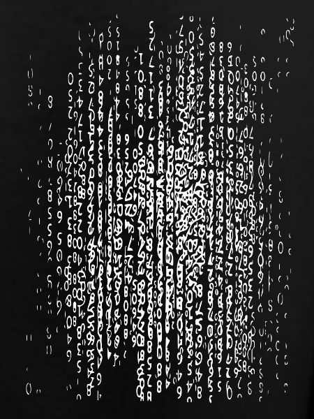 Datenregen-Muster