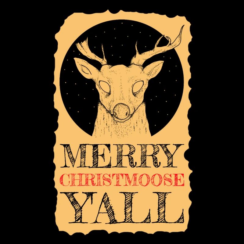 Moosemas Deer Night Design