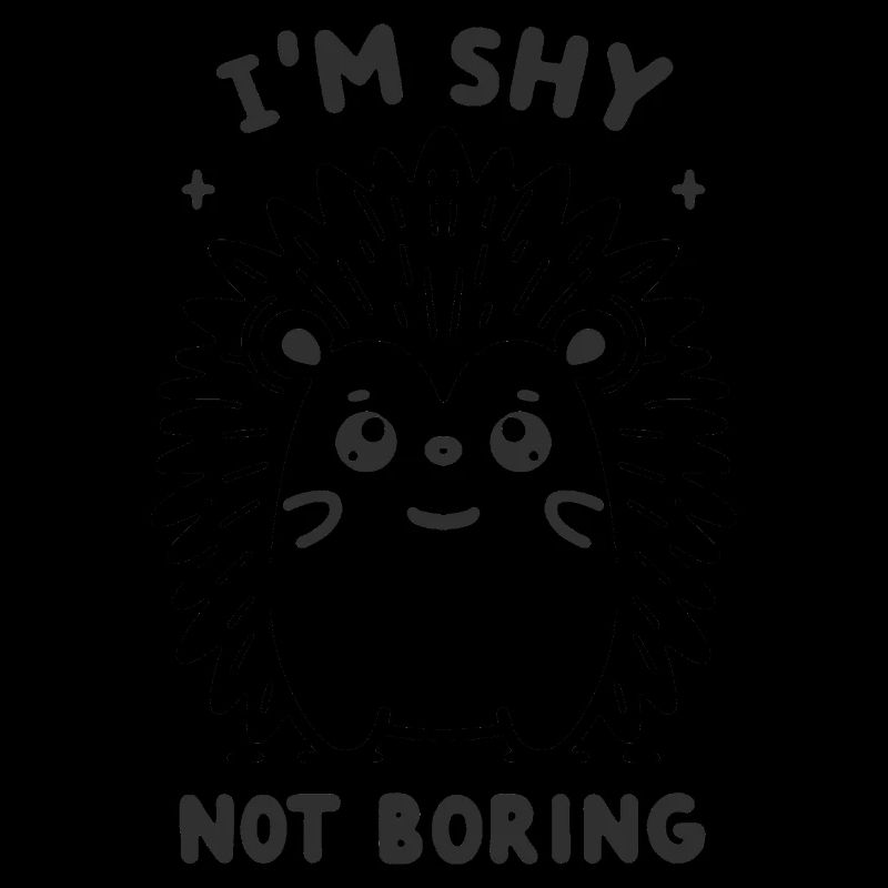 Hérisson noir timide