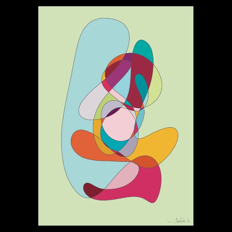 Abstrakte Farbflächen Komposition