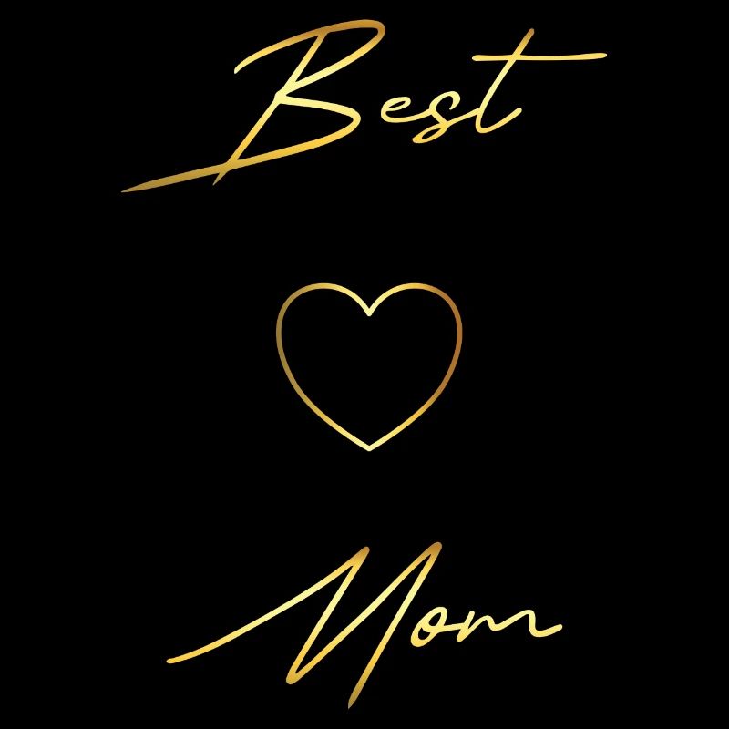 Meilleur design doré de maman