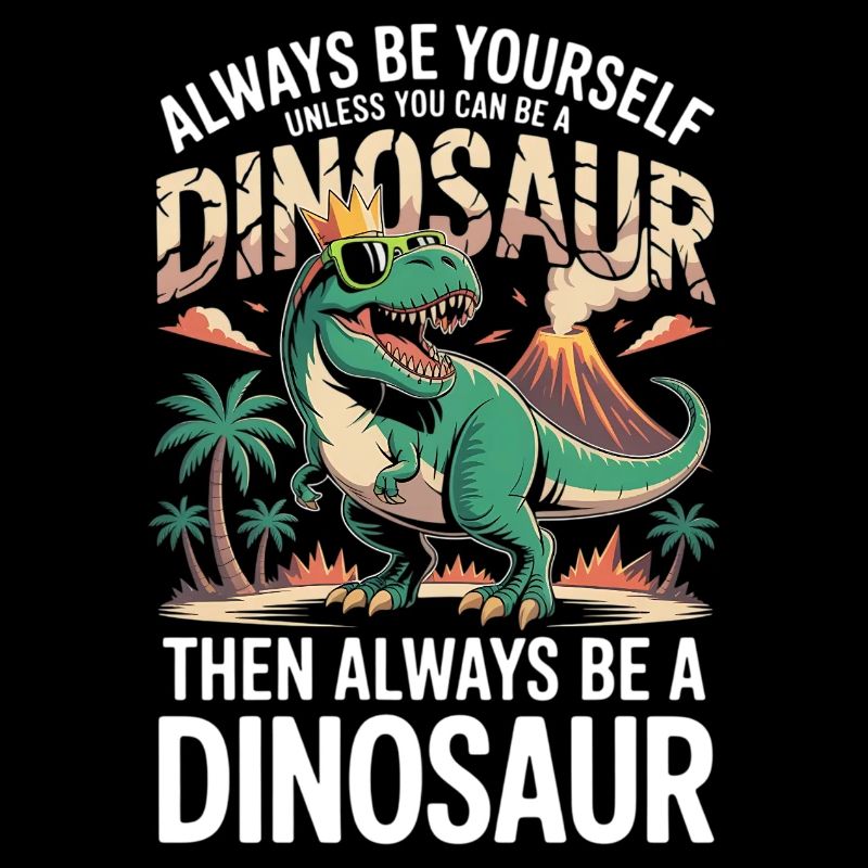 always be yourself unless you can be a dinosaur 