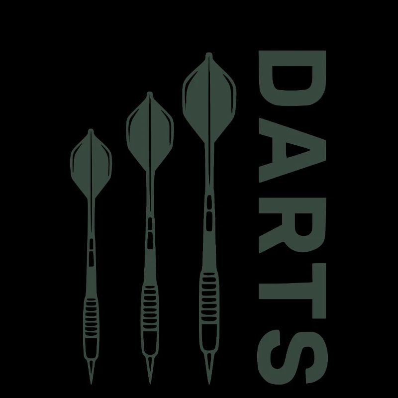 Darts Design Green with Darts