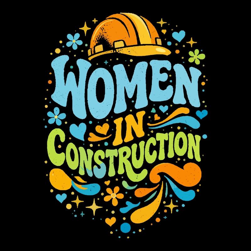 Femmes dans la construction Artisanes Rétro Power