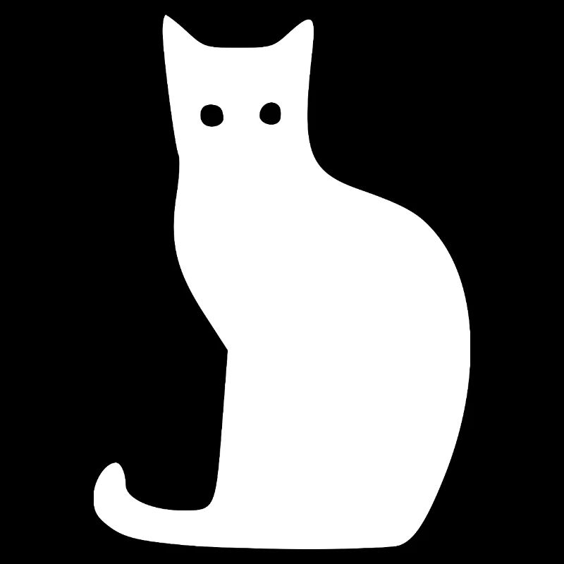 Cat Silhouette Minimal Design Cat Lover Cats