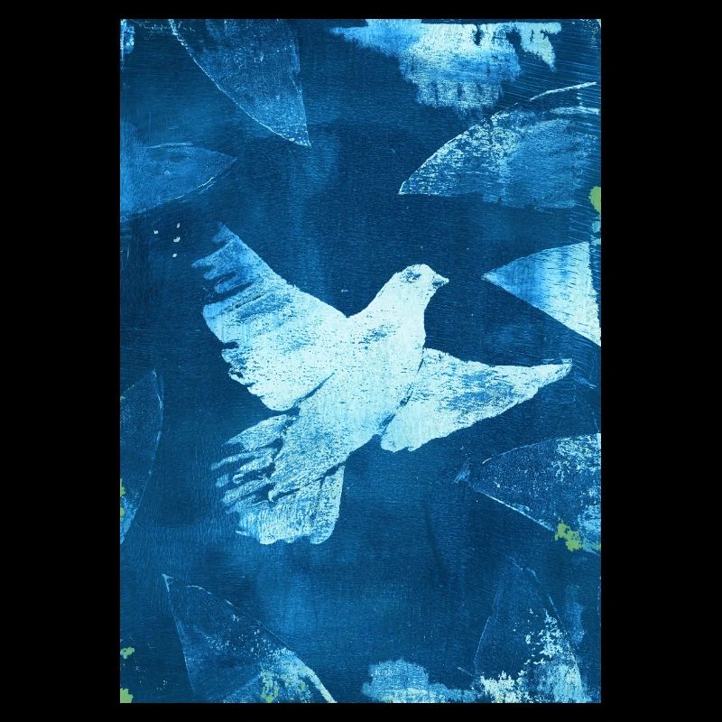 Blau Taube Friedensvisual