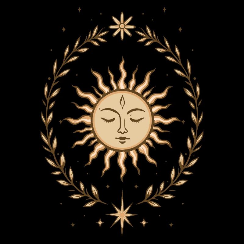Midsummer Sun – Spiritual Boho Motif
