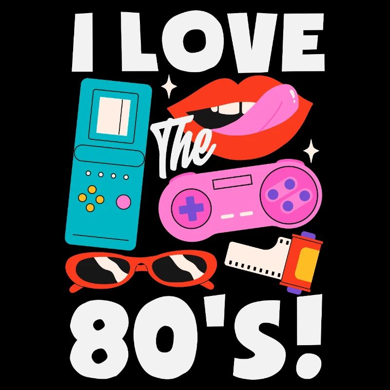 Retro Back to the 80s Vintage Design