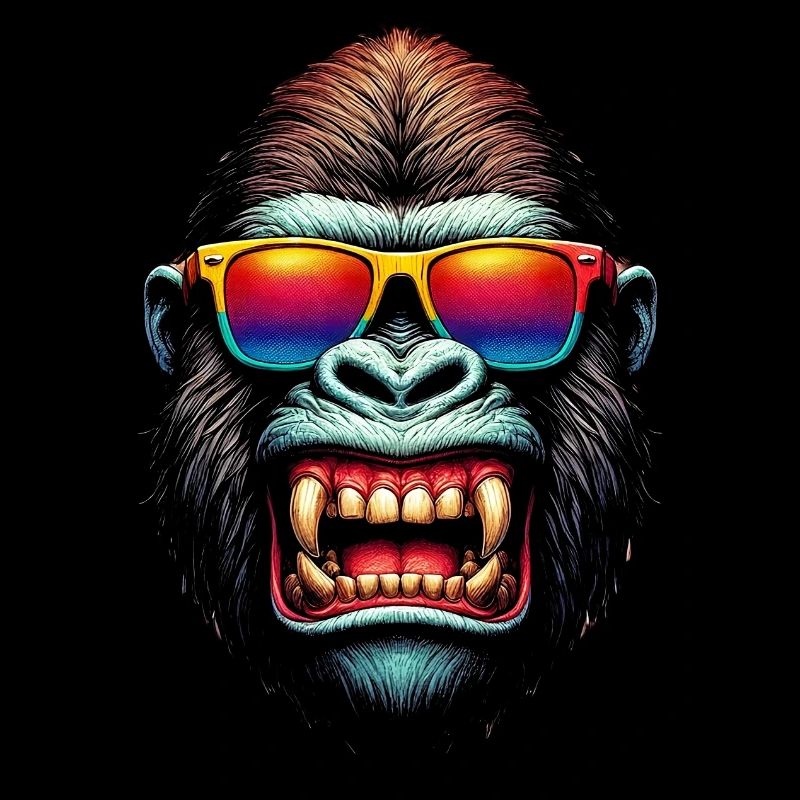 Gorillas mit Sonnenbrille