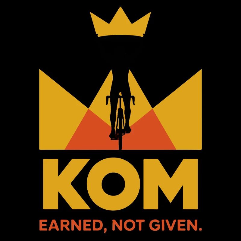 Cyclist KOM Crown Logo Gift