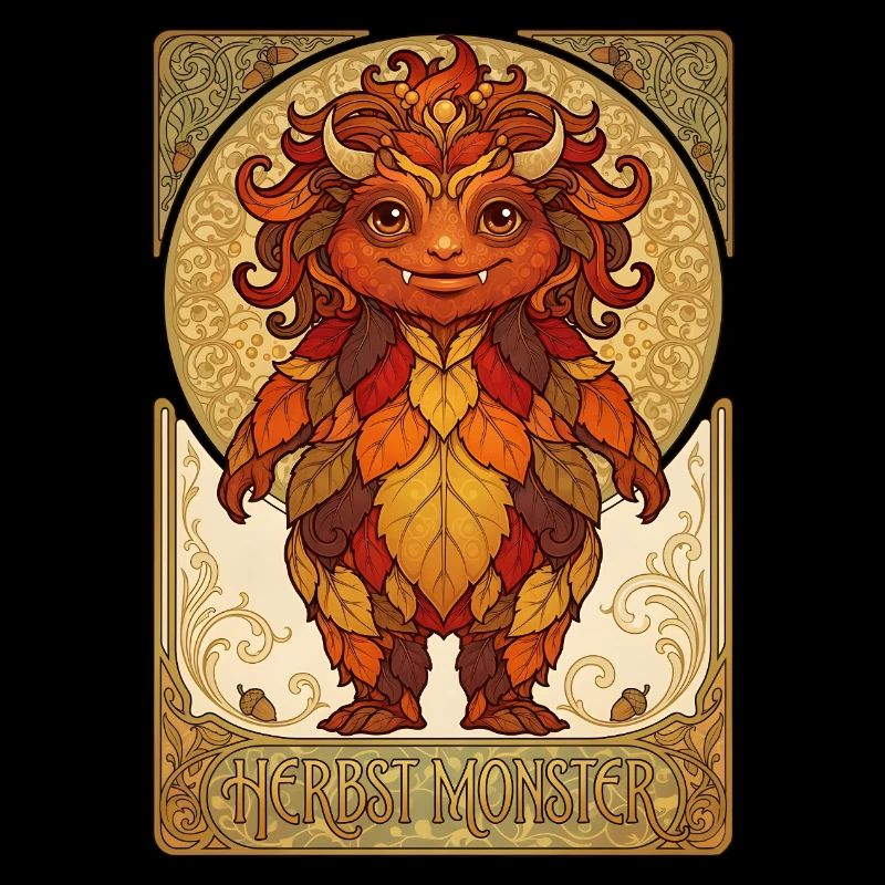 Monstres de feuillage d’automne