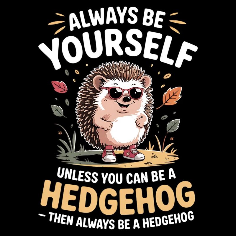 always be yourself unless you can be a hedgehog