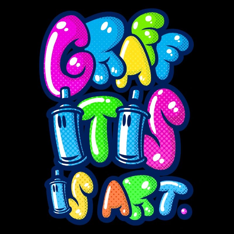 graffitis multicolors d'art