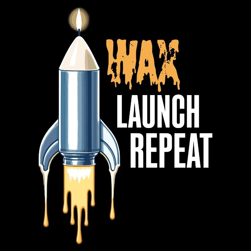 WAX Launch Repeat – Fun Rocket Candle Design