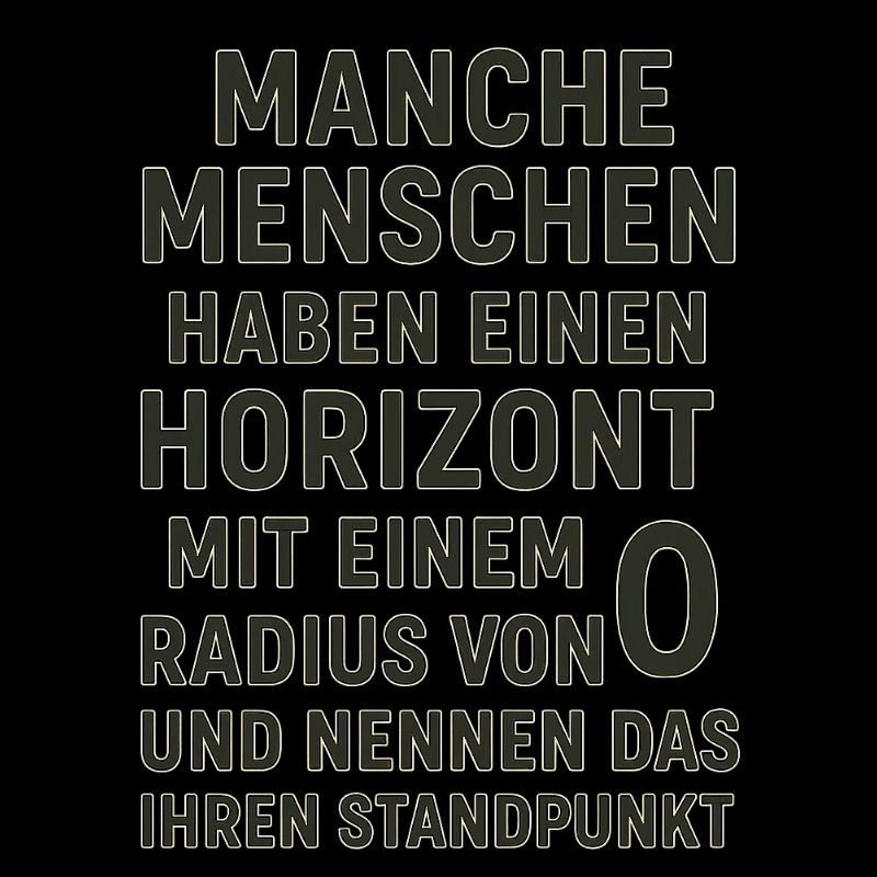 Nullradius-Horizont Standpunkt Spruch