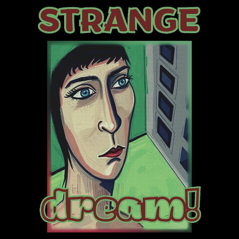 Psychedelic Portrait with Inspirational Text