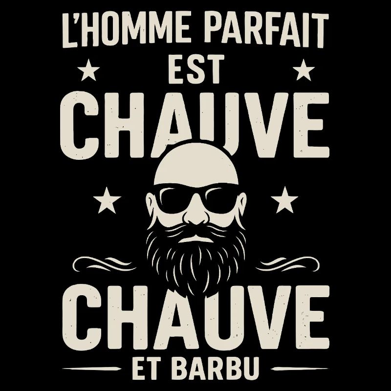 Der perfekte Mann hat eine Glatze und einen Bart