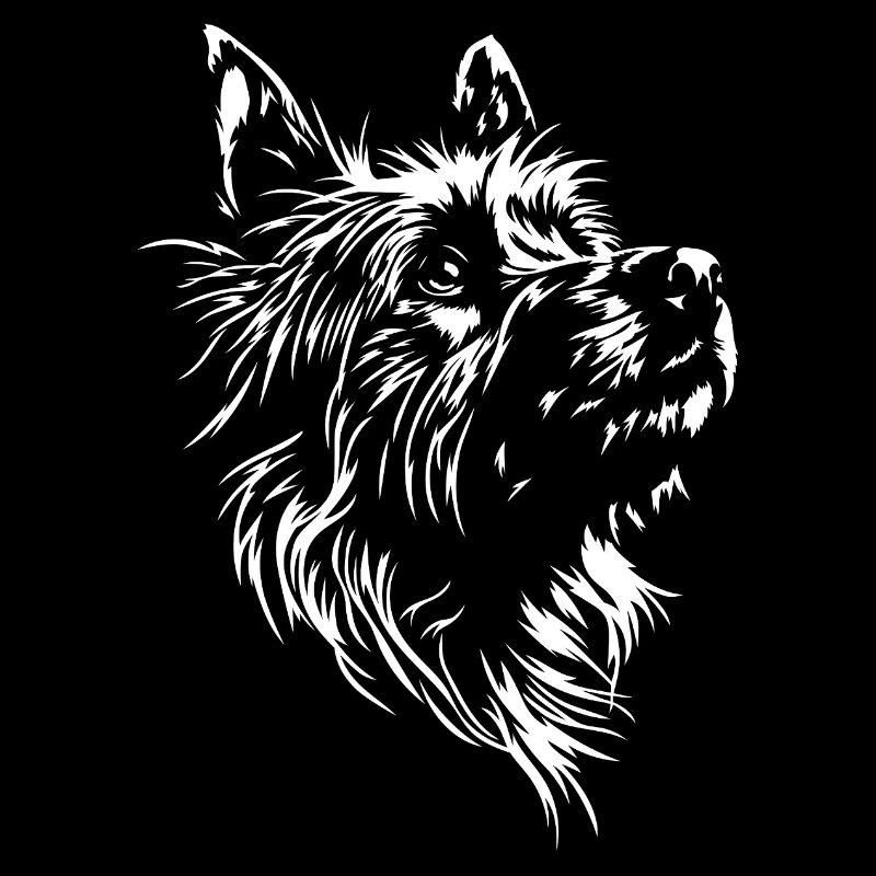 Australian Terrier Silhouette Hunde Hund Wilsigns