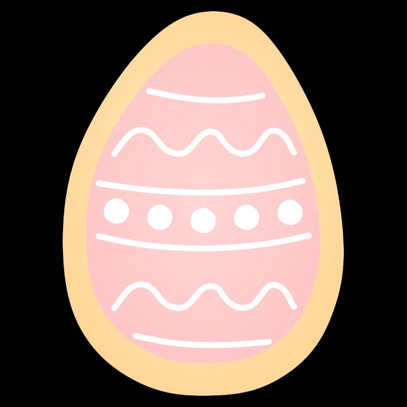 Pastel Easter Egg Cookie
