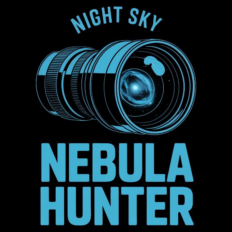 Nebula Hunter Night Sky Teleskop-Tee