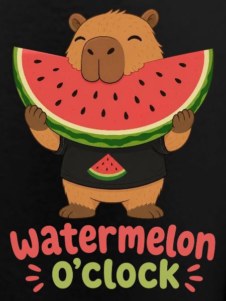 Wassermelone Capybara Sommer