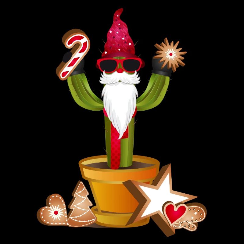 funny gnome cactus for Christmas