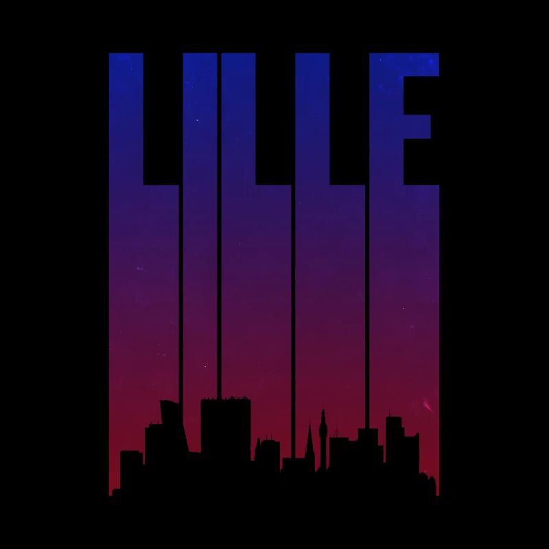 Lille Skyline Gradient