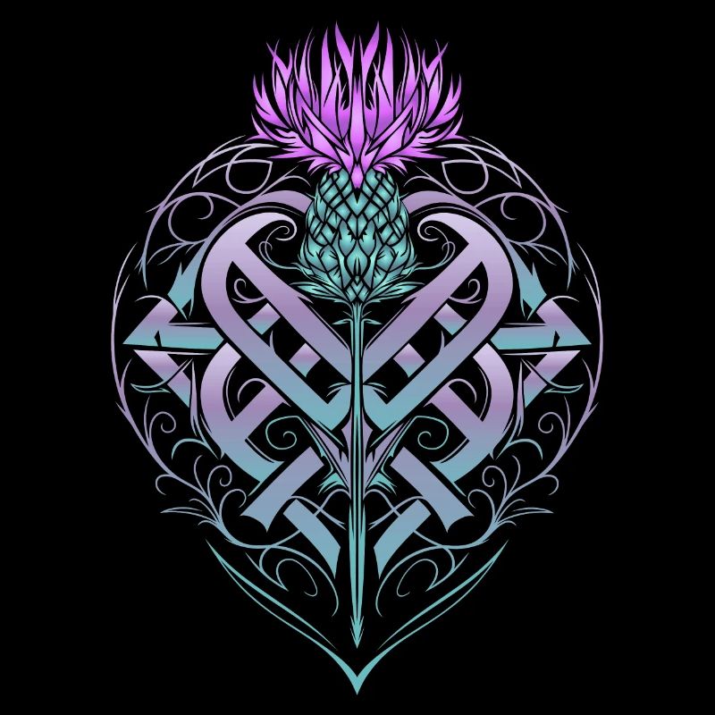 Thistle Shield Celtic Knots Thistle Lover