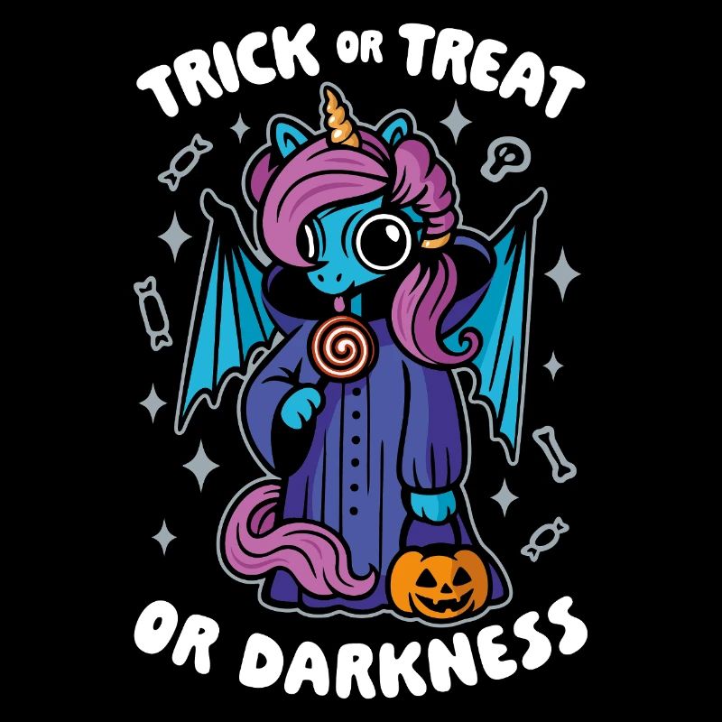 Dunkles süßes Einhorn - Süßes oder Saures oder Dunkelheit