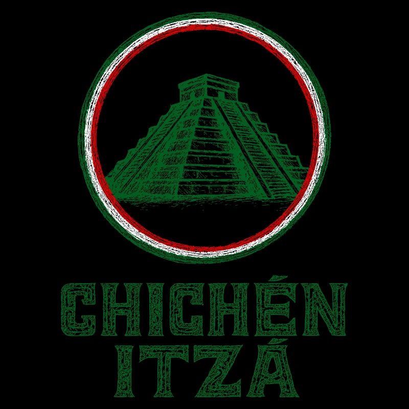 Drapeau du temple de Chichen Itza Mexique