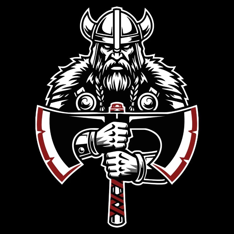 Viking Shield Runes Celtic Knotwork Mascot