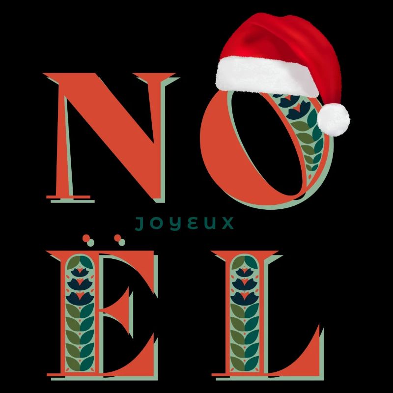 Joyeux noël avec bonnet
