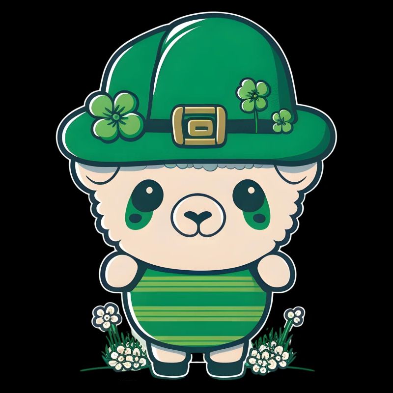 Sharp with green hat and shamrocks