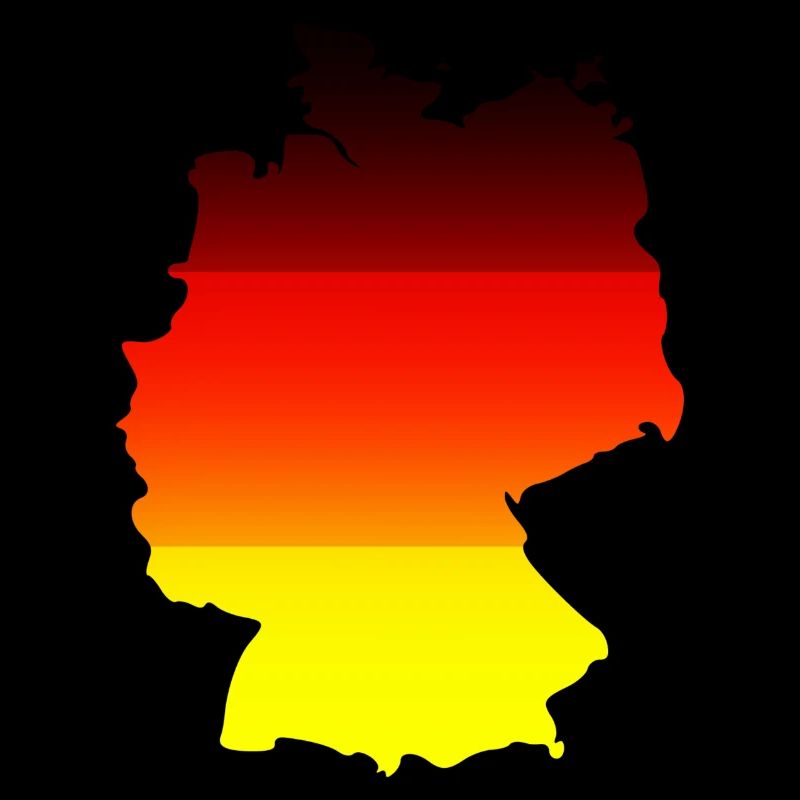 Abstract Color Gradient Map Germany