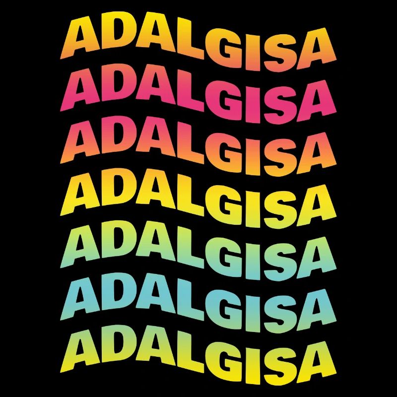 Adalgisa tshirt texte vague effet t-shirt-