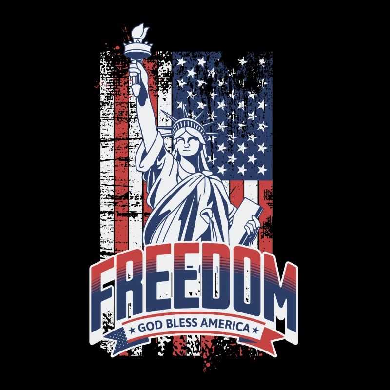 Liberté dans le style du drapeau