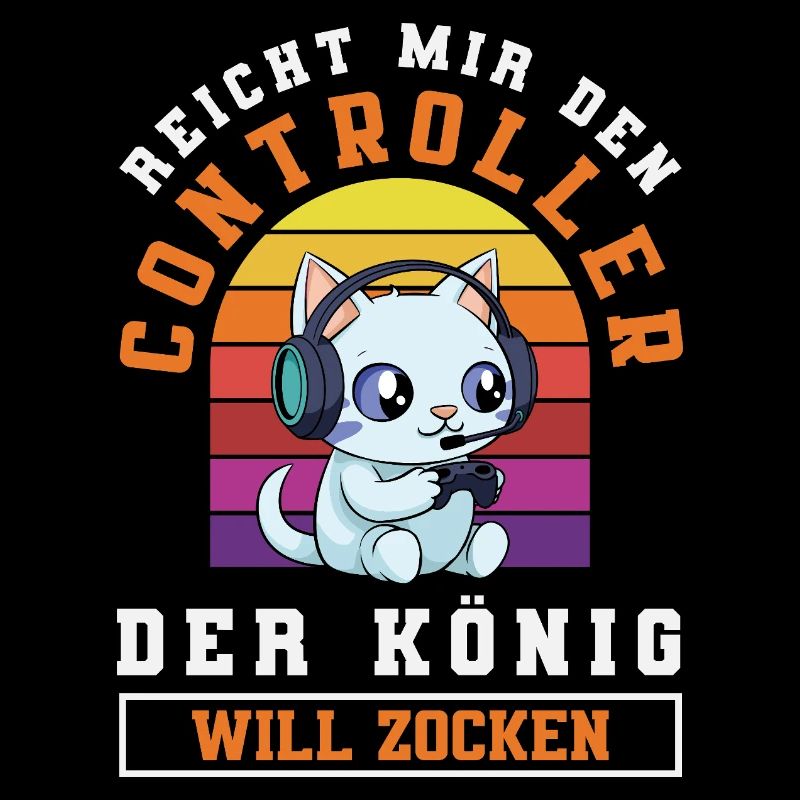 Hands me the controller – King wants to play
