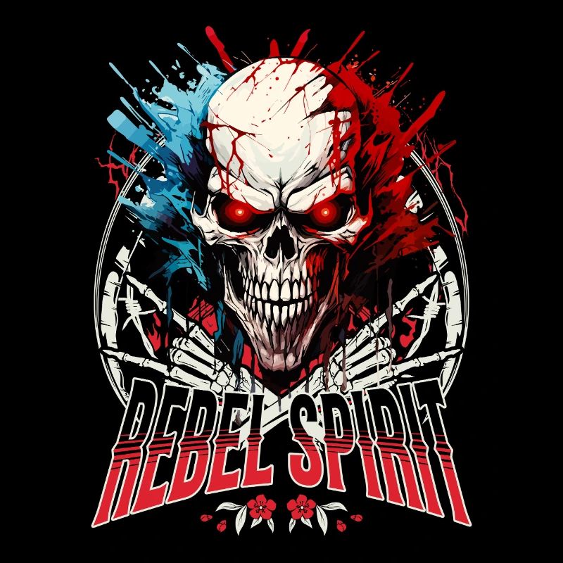 skull skeleton motorcycle biker gang