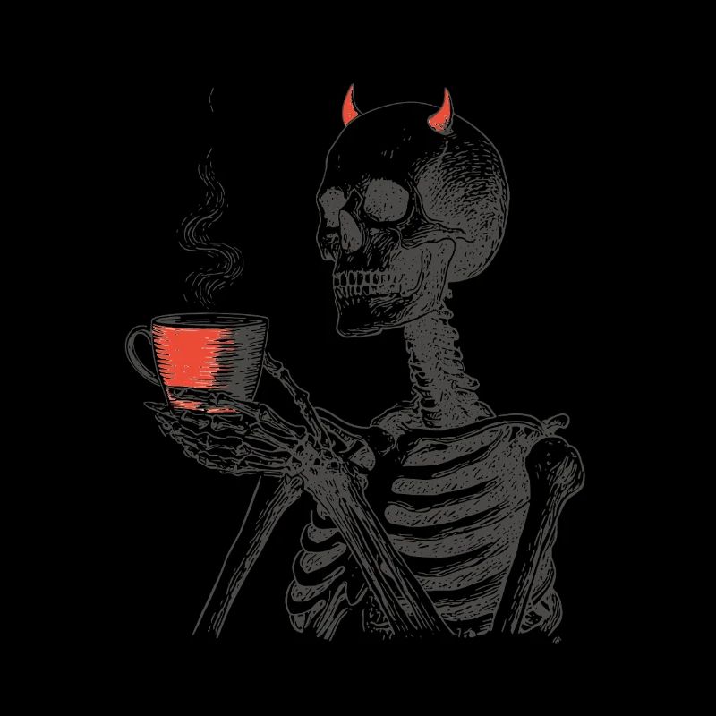Devilish Coffee Skeleton