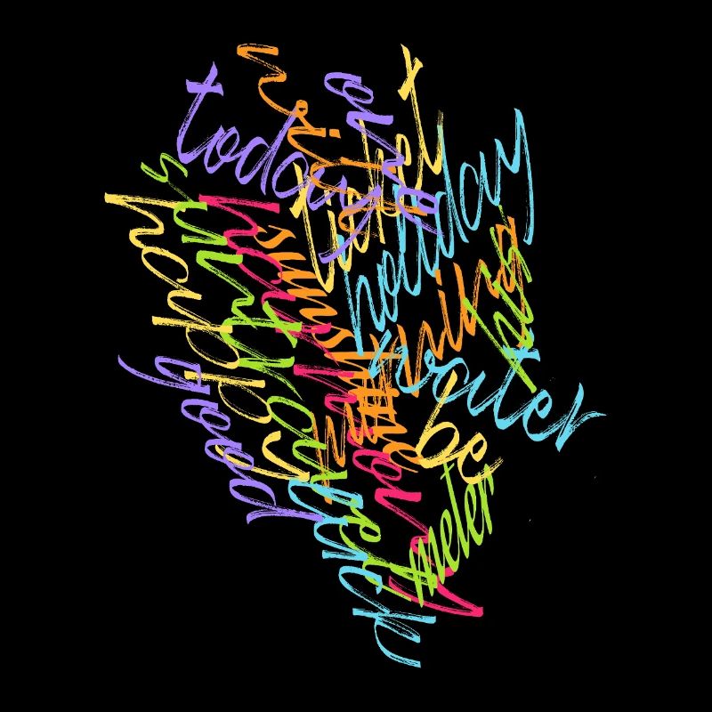 Buntes Texas Wortbild