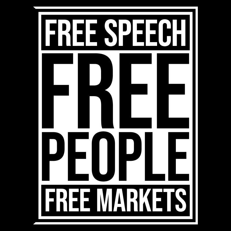 Marché de la liberté d’expression Peuple Libertarian Freedom Logo