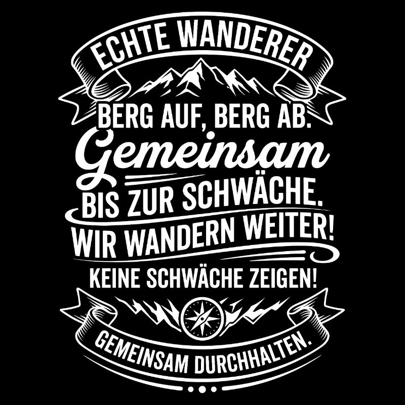 Echte Wanderer Gemeinsam Weiter