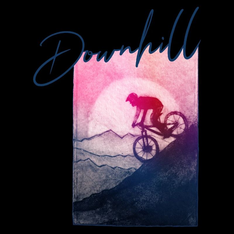 Downhill MTB - handgeschnitzte Druckvorlage
