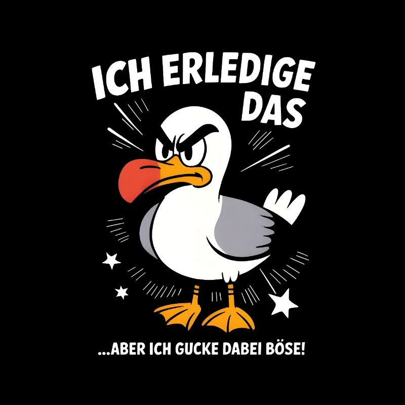 Möwe Seevogel Nen scheiss muss ich