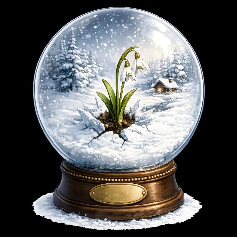Snowdrop breaks through winter