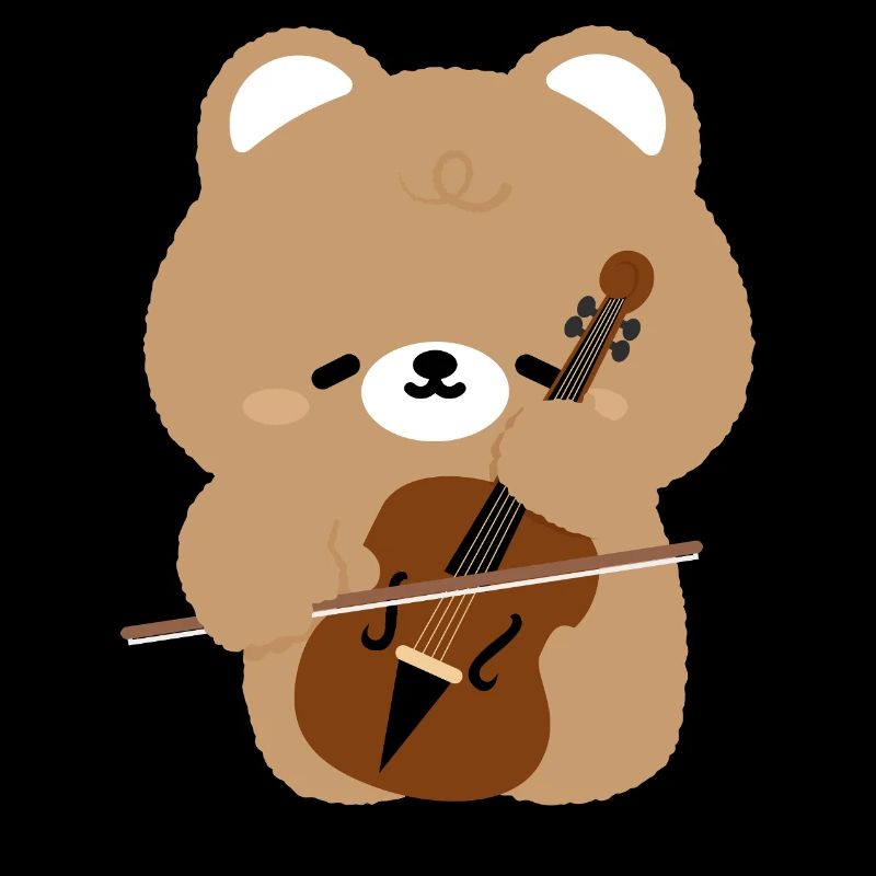 Porte-bonheur du violoncelle d’ours