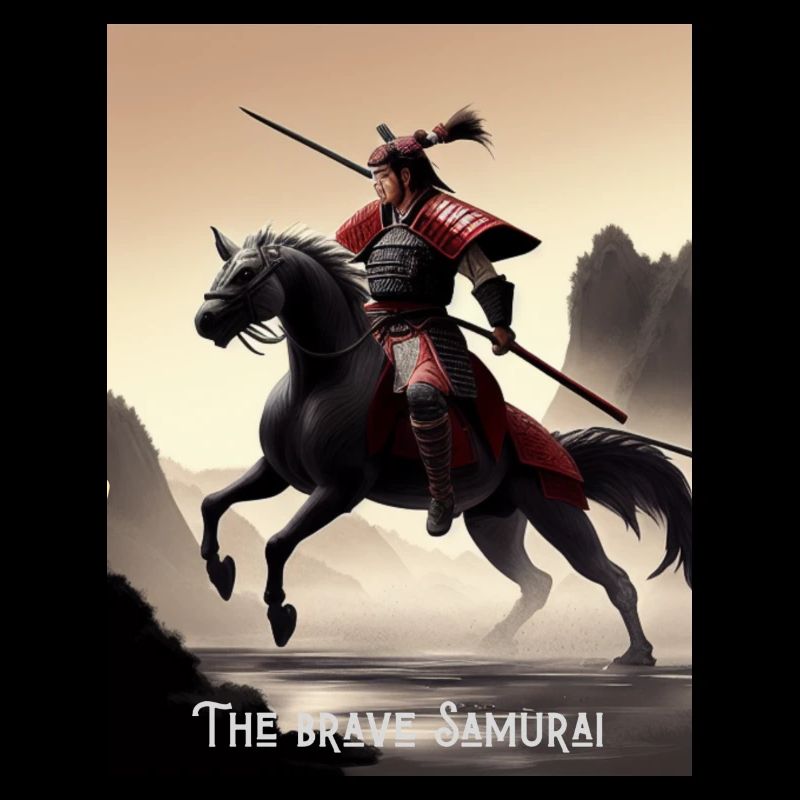 Le brave samouraï Le brave samouraï à cheval